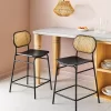 Set Of 2 24" Woven Back Metal Counter Height Barstool Black - Room Essentials™ -Room Essentials GUEST 01e6ab3d 5a9a 4c4c 827e 97552e0a20fc