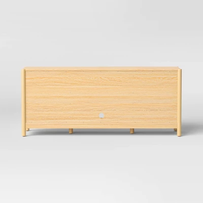 Scandi Media ,TV Stand For TVs Up To 59" Natural - Room Essentials™ 5 Scandi Media ,TV Stand For TVs Up To 59" Natural - Room Essentials™ - Image 3