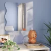 16"x20" Frameless Wavy Wall Mirror Silver - Room Essentials™ -Room Essentials GUEST 1306f7ed 4fb5 4646 876e 4461c434526a