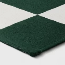 4'x5'6" Checkered Area Rug Ivory/Green - Room Essentials™ 6 4'x5'6" Checkered Area Rug Ivory/Green - Room Essentials™ -Room Essentials GUEST 198e2b48 778c 4da0 bc79 e15fcb043323