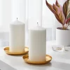 2pk 3" X 6" Unscented Pillar Candles White - Room Essentials™: Paraffin Wax, 65hr Burn Time, No Container -Room Essentials GUEST 1993491a c423 401e 9d5d 80a5a9fe9625