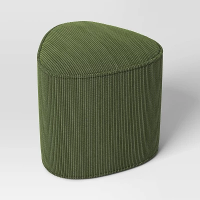 Triangular Shaped Upholstered Corduroy Ottoman - Room Essentials™ 7 Triangular Shaped Upholstered Corduroy Ottoman - Room Essentials™ - Image 5