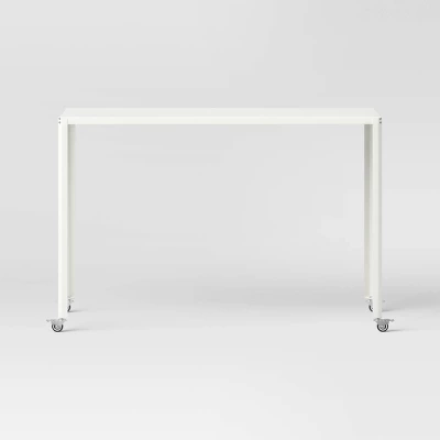 45" Metal Rolling Computer Desk - Room Essentials™ 4 45" Metal Rolling Computer Desk - Room Essentials™ - Image 2