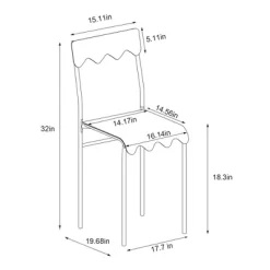 Set Of 2 Wavy Metal Dining Chair - Room Essentials™ -Room Essentials GUEST 244af39a 2acf 4be3 bda2 1dd25ed8d284