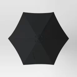 9'x9' Patio Market Umbrella - Black Pole - Room Essentials™ -Room Essentials GUEST 2fd38c44 2037 4542 863c b2bc1c82caf3