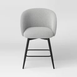 Set Of 2 Barrel Back Counter Stools With Metal Base Counter Stool Gray - Room Essentials™ -Room Essentials GUEST 358bdd52 60d8 47f6 9b56 50d04486cbc7