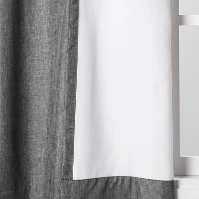 1pc Room Darkening Heathered Window Curtain Panel - Room Essentials™ 7 1pc Room Darkening Heathered Window Curtain Panel - Room Essentials™ - Image 5