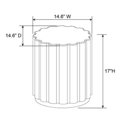 Scalloped Round Side Table Black - Room Essentials™ 7 Scalloped Round Side Table Black - Room Essentials™ -Room Essentials GUEST 35dbe16d a6e0 4442 b3e0 021d2ca6586f