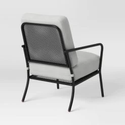 2pc Metal Mesh Outdoor Patio Chairs With Double Cushions, Club Chairs Black - Room Essentials™ -Room Essentials GUEST 371ea4bc 4699 4502 b3ba 0d69ff6385a3