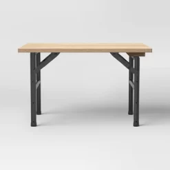 Adjustable Height Dorm Folding Table Brown - Room Essentials™ -Room Essentials GUEST 386a04cf 84ac 41d0 afd2 916b85464d76