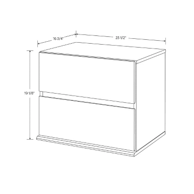 2 Drawer Modular Nightstand White - Room Essentials™ 5 2 Drawer Modular Nightstand White - Room Essentials™ - Image 3