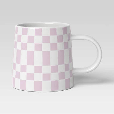 16oz Stoneware Checkerboard Mug - Room Essentials™ 7 16oz Stoneware Checkerboard Mug - Room Essentials™ - Image 5