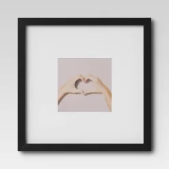 Set Of 9 Gallery Frame Set 10" X 10" Matted To 5" X 5" Black - Room Essentials™ -Room Essentials GUEST 402ddbeb 4a04 4aaf 8256 e361f9fa7418