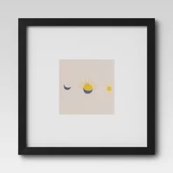 Set Of 9 Gallery Frame Set 10" X 10" Matted To 5" X 5" Black - Room Essentials™ -Room Essentials GUEST 42550b36 fa65 47d0 ac26 e0d095ae7290