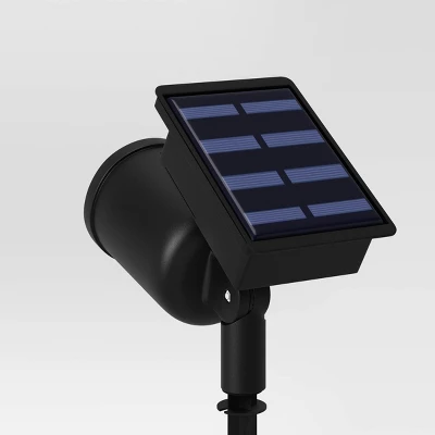 Short Solar LED Outdoor Spot Light Matte Black - Room Essentials™ 5 Short Solar LED Outdoor Spot Light Matte Black - Room Essentials™ - Image 3