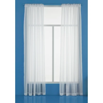 1pc Sheer Window Curtain Panel White - Room Essentials™ 3 1pc Sheer Window Curtain Panel White - Room Essentials™