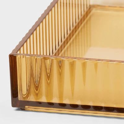 Ribbed Tray Tan - Room Essentials™ 4 Ribbed Tray Tan - Room Essentials™ - Image 2