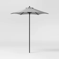 6' Round Outdoor Patio Market Umbrella With Black Pole - Room Essentials™ 30 6' Round Outdoor Patio Market Umbrella With Black Pole - Room Essentials™ -Room Essentials GUEST 54e4fc38 b2fa 47b0 b7ac 3c5428b0dce3