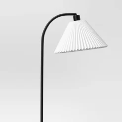 Downbridge Pleated Floor Lamp Black - Room Essentials™: Modern Empire Shade, ETL Listed, 58" Height -Room Essentials GUEST 5944c0b0 bab7 41f2 8cea 2da2a5b1bb18