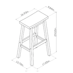 Set Of 2 29" Solid Wood Saddle Backless Barstool - Room Essentials™ -Room Essentials GUEST 5a3f604a d5ed 4fb4 8950 875f386b6c52