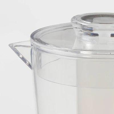 2.4L Plastic Pitcher - Room Essentials™: Clear Drink Server, Dishwasher-Safe, Cold Beverages, 9.5" Height 4 2.4L Plastic Pitcher - Room Essentials™: Clear Drink Server, Dishwasher-Safe, Cold Beverages, 9.5" Height - Image 2