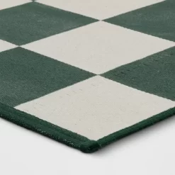 4'x5'6" Checkered Area Rug Ivory/Green - Room Essentials™ 7 4'x5'6" Checkered Area Rug Ivory/Green - Room Essentials™ -Room Essentials GUEST 5f600c67 31dd 4a63 90cf aaf3ab5215d1