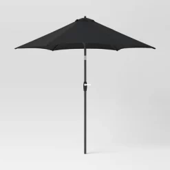 9'x9' Patio Market Umbrella - Black Pole - Room Essentials™ -Room Essentials GUEST 5f8c1ba4 b215 436e b405 cba09e084dfe