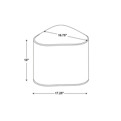 Triangular Shaped Upholstered Corduroy Ottoman - Room Essentials™ 5 Triangular Shaped Upholstered Corduroy Ottoman - Room Essentials™ - Image 3