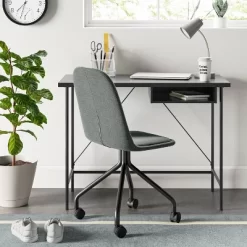 Wood And Metal Writing Desk With Storage - Room Essentials™