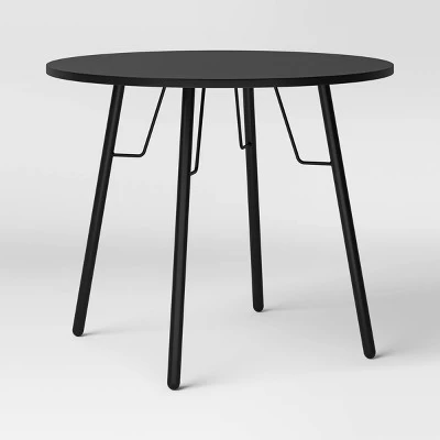 36" Round Dining Table Black - Room Essentials™ 7 36" Round Dining Table Black - Room Essentials™ - Image 5