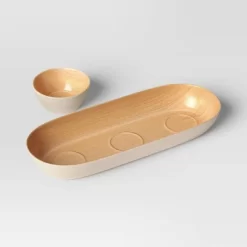 Serving Tray And Dip Bowl Set - Room Essentials™ -Room Essentials GUEST 6aa55295 934b 4d40 9f34 0b855e3984ac