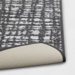 20"x30" Cross Hatch Tufted Bath Rug Gray - Room Essentials™ -Room Essentials GUEST 7048e380 62bd 40ca 859f a238dd97f827