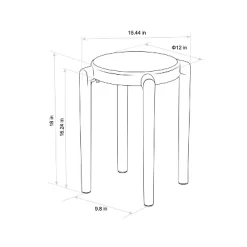 Recycled Plastic Dorm Accent Side Table Black - Room Essentials™ -Room Essentials GUEST 72becebc a2aa 4439 b8d0 64b1d1a70f44