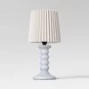 Mini Stick Table Lamp With Pleated Shade - Room Essentials™