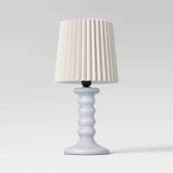Mini Stick Table Lamp With Pleated Shade - Room Essentials™