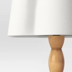 Turned Wood Table Lamp With Scalloped Shade - Room Essentials™ 7 Turned Wood Table Lamp With Scalloped Shade - Room Essentials™ -Room Essentials GUEST 752f21dd 1cfe 419b 86a0 330b3d1432e7