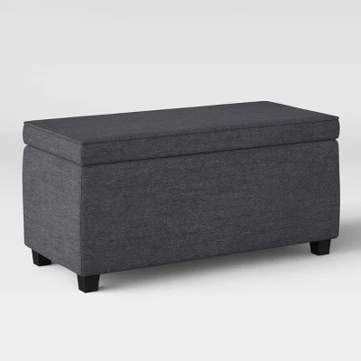 Double Storage Dorm Ottoman Dark Gray - Room Essentials™ 4 Double Storage Dorm Ottoman Dark Gray - Room Essentials™ - Image 2