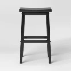 Set Of 2 29" Solid Wood Saddle Backless Barstool - Room Essentials™ -Room Essentials GUEST 79a59926 7c8c 42fc bea6 6d91e00c99f3