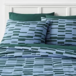 Foster Microfiber Reversible Comforter & Sheets Set Blue/Dark Green - Room Essentials™ 13 Foster Microfiber Reversible Comforter & Sheets Set Blue/Dark Green - Room Essentials™ -Room Essentials GUEST 79e4d924 51e8 43a6 af5e e6e2f1c94bf4
