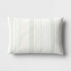 Textured Yarn Dyed Cotton Lumbar Throw Pillow - Room Essentials™ -Room Essentials GUEST 7b3cd0a0 788c 4650 a0a4 4e9863f57059