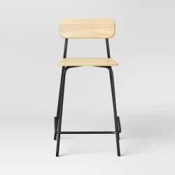 Set Of 2 24" Wood With Metal Base Counter Stool Natural - Room Essentials™ 8 Set Of 2 24" Wood With Metal Base Counter Stool Natural - Room Essentials™ -Room Essentials GUEST 7e041064 563e 4453 8e17 57d0fb9e1cd8