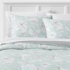 Floral Print Microfiber Reversible Comforter & Sheet Set Mint Green - Room Essentials™ -Room Essentials GUEST 7ee2c25d de84 41cd aefc 85519c817fa3