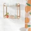 On The Wall 2 Tier Shelving Rack Metallic Gold - Room Essentials™