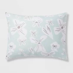 Floral Print Microfiber Reversible Comforter & Sheet Set Mint Green - Room Essentials™ -Room Essentials GUEST 84674369 e1fb 44c2 b88d 3402879a5766