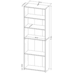 5 Shelf Bookcase Natural- Room Essentials™ -Room Essentials GUEST 85ce272a 6c74 43d5 8150 1138cbe287c7