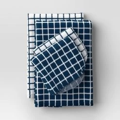 7pc Starter Kitchen Textile Set Dark Blue - Room Essentials™: Dish Towels, Hot Pads & Oven Mitts, Pot Holders, Kitchen Towels -Room Essentials GUEST 8b917fc5 ac34 4c38 a783 05cf161e7a6d