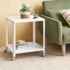 Metal Accent Rolling End Table Chalk White - Room Essentials™ -Room Essentials GUEST 8e16e9e2 8c22 4e1b bef5 e854fc53fca0