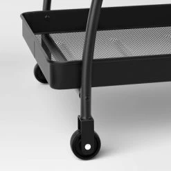 Metal Mesh Rolling Bar Outdoor Serving Cart Black - Room Essentials™ -Room Essentials GUEST 9ad36d33 d1a5 40d3 9dce 60975635070e