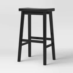 Set Of 2 29" Solid Wood Saddle Backless Barstool - Room Essentials™ -Room Essentials GUEST 9c6ac0fe b77e 4087 9f1b bb7357f4d8a3