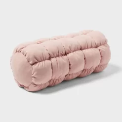 Puffer Bolster Decorative Throw Pillow Light Pink - Room Essentials™ -Room Essentials GUEST 9f3d1175 0672 4de3 8397 51a5b4ab6ccf
